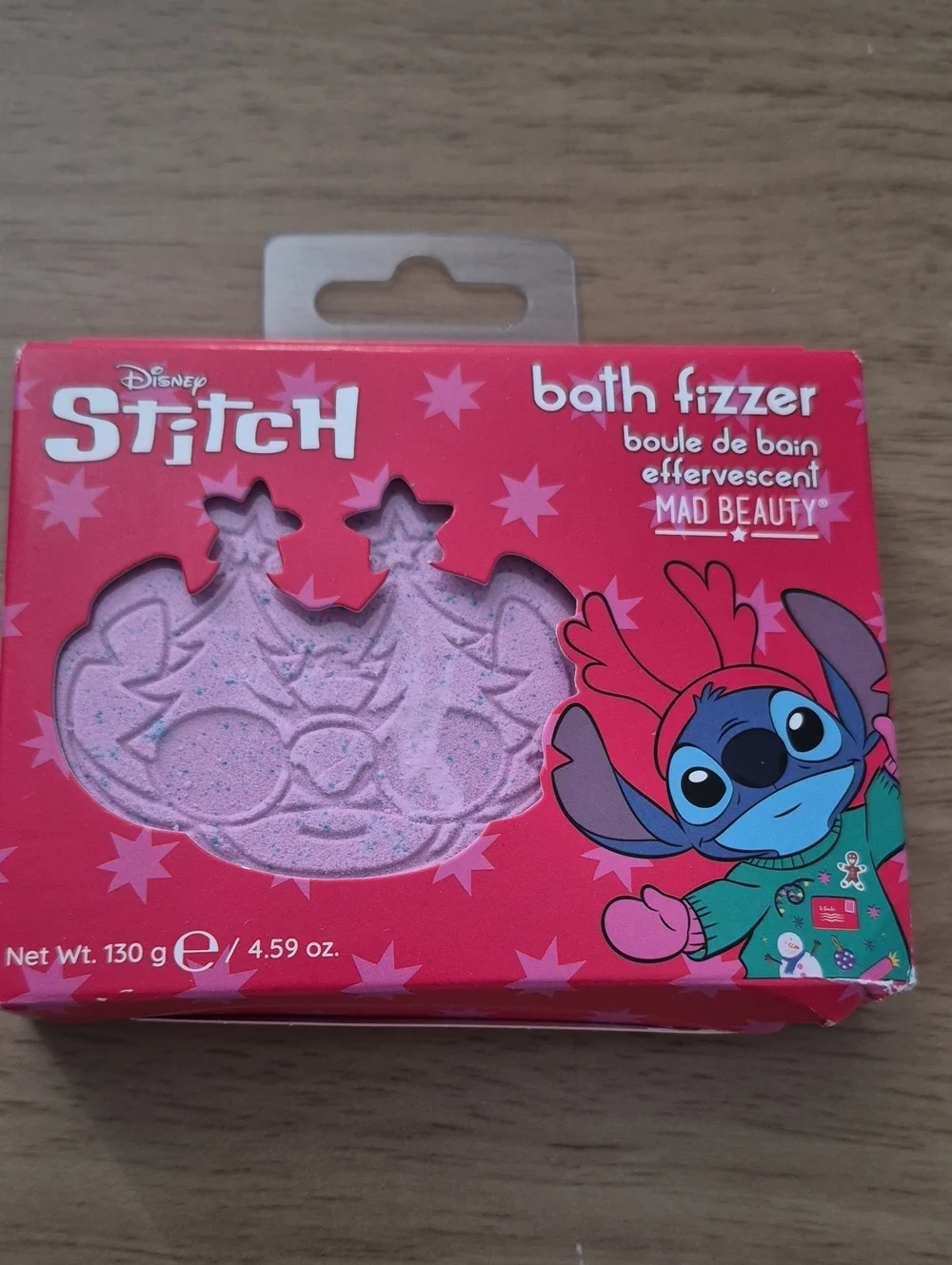 Disney Stitch Pink Bath Fizzer - Festive Kids Bath Bomb